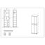 Germania 3774-531 Garderobenschrank GW-Topix in Weiß/Beton-Optik, 59 x 199 x 40 cm (BxHxT), 40.00 x 59.00 x 199.00 cm