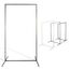 Natural Goods Berlin 1x Kleiderständer Rechteck Design Garderobe freistehend, Metall, minimalistisch, stabil, DIY (Industrial, H 140cm x B 80cm)