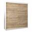 MEBLE KRYSPOL - Kleiderschrank, Schlafzimmerschrank - Schrank Zwei Türen - 4 Fächer rechts, Links, 2 Stangen, Fach - Garderobenschrank York, Körperfarbe Weiß, Frontfarbe Sonoma - 180x62x200cm