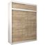 Kryspol Schwebetürenschrank York 180 cm Kleiderschrank mit Kleiderstange und Einlegeboden Schlafzimmer- Wohnzimmerschrank Schiebetüren Modern Design (Weiß + Sonoma mit Erweiterung)
