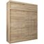 Kryspol Schwebetürenschrank York 200 cm Kleiderschrank mit Kleiderstange und Einlegeboden Schlafzimmer- Wohnzimmerschrank Schiebetüren Modern Design (Sonoma mit Erweiterung)