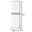Germania 3774-531 Garderobenschrank GW-Topix in Weiß/Beton-Optik, 59 x 199 x 40 cm (BxHxT), 40.00 x 59.00 x 199.00 cm
