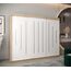 MEBLE KRYSPOL - Kleiderschrank, Schlafzimmerschrank - Schrank DREI Türen - 4 Fächer rechts, Links, 2 Stangen, Fach - Garderobenschrank York, Körperfarbe Sonoma, Frontfarbe Weiß - 250x62x200cm
