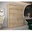 Kryspol Schwebetürenschrank York 180 cm Kleiderschrank mit Kleiderstange und Einlegeboden Schlafzimmer- Wohnzimmerschrank Schiebetüren Modern Design (Sonoma mit Erweiterung)