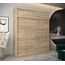 Kryspol Schwebetürenschrank York 200 cm Kleiderschrank mit Kleiderstange und Einlegeboden Schlafzimmer- Wohnzimmerschrank Schiebetüren Modern Design (Sonoma mit Erweiterung)