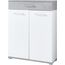 Germania 3770-531 Schuhschrank GW-Topix in Weiß/Beton-Optik, 89 x 118 x 37 cm (BxHxT)