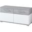 Germania 3772-531 Schuhbank GW-Topix in weiß/Beton-Optik, 96 x 51 x 40 cm (BxHxT)