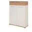 Germania 3770-513 Schuhschrank GW-Topix in Weiß/Navarra-Eiche-Nachbildung, 89 x 118 x 37 cm (BxHxT), weiß/navarra-eiche-nb., 37.00 x 89.00 x 118.00 cm