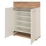 Germania 3770-513 Schuhschrank GW-Topix in Weiß/Navarra-Eiche-Nachbildung, 89 x 118 x 37 cm (BxHxT), weiß/navarra-eiche-nb., 37.00 x 89.00 x 118.00 cm