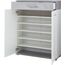 Germania 3770-531 Schuhschrank GW-Topix in Weiß/Beton-Optik, 89 x 118 x 37 cm (BxHxT)