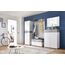 Germania 3774-531 Garderobenschrank GW-Topix in Weiß/Beton-Optik, 59 x 199 x 40 cm (BxHxT), 40.00 x 59.00 x 199.00 cm