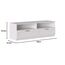 Iconico Home MIK Traditional, TV-Schrank mit Tagesfächern und 2 Schubladen mit Rollschienen, ergonomische Griffe