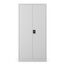 Jan Nowak Metallschrank 185 x 90 x 45 cm | Büroschrank Abschließbar mit Kleiderstange, Pulverbeschichtung | Aufbewahrungsschrank Umkleideschrank Spind Kleiderstange | Grau