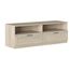 Iconico Home MIK Traditional, TV-Schrank mit Tagesfächern und 2 Schubladen mit Rollschienen, ergonomische Griffe