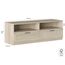 Iconico Home MIK Traditional, TV-Schrank mit Tagesfächern und 2 Schubladen mit Rollschienen, ergonomische Griffe