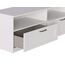 Iconico Home MIK Traditional, TV-Schrank mit Tagesfächern und 2 Schubladen mit Rollschienen, ergonomische Griffe