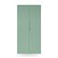 Jan Nowak Metallschrank 185 x 90 x 45 cm | Büroschrank Abschließbar mit Kleiderstange, Pulverbeschichtung | Aufbewahrungsschrank Umkleideschrank Spind Kleiderstange | Pastellgrün