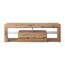 Selsey TV Schrank Board Sideboard Fernsehtisch Fernsehschrank 140 cm Stehend Eiche Lancelot Bianko