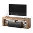 Selsey TV Schrank Board Sideboard Fernsehtisch Fernsehschrank 140 cm Stehend Eiche Lancelot Schwarz Bianko