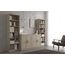 Iconico Home Schrank mit 2 Türen und ergonomischen Griffen und 2 verstellbaren Einlegeböden, 80x44,5xh87 cm