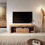 Selsey TV Schrank Board Sideboard Fernsehtisch Fernsehschrank 140 cm Stehend Eiche Lancelot Bianko