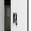 Jan Nowak Metallschrank 185 x 90 x 45 cm | Büroschrank Abschließbar mit Kleiderstange, Pulverbeschichtung | Aufbewahrungsschrank Umkleideschrank Spind Kleiderstange | Anthrazit-Weiß
