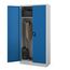 Jan Nowak Metallschrank 185 x 90 x 45 cm | Büroschrank Abschließbar mit Kleiderstange, Pulverbeschichtung | Aufbewahrungsschrank Umkleideschrank Spind Kleiderstange | Hellgrau-Blau