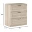 Iconico Home MIK Traditional Kommode mit 3 Schubladen auf Rollschienen, mit ergonomischem Griff, Eiche, Spanplatte, 80 x 44,5 x 87 cm