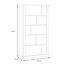 FORTE DURO Regal, Holzwerkstoff, Pnie Weiß /Antikeiche, 114,4 x 212 x 41,3 cm