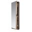 Habitdesign, Schuhschrank mit Spiegel – hoher Schuhschrank in kanadischer Eiche, platzsparend für Flur, Eingangsbereich oder Schlafzimmer, Maße: 50 x 180 x 20 cm (B x H x T), Modell Rock