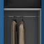 Jan Nowak Metallschrank 185 x 90 x 45 cm | Büroschrank Abschließbar mit Kleiderstange, Pulverbeschichtung | Aufbewahrungsschrank Umkleideschrank Spind Kleiderstange | Hellgrau-Blau