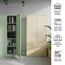 Jan Nowak Metallschrank 185 x 90 x 45 cm | Büroschrank Abschließbar mit Kleiderstange, Pulverbeschichtung | Aufbewahrungsschrank Umkleideschrank Spind Kleiderstange | Beige