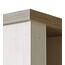 Forte Duro Regal mit 1 Schublade, Holzwerkstoff, Pinie Weiß kombiniert mit Eiche Antik, 41,3 x 71,4 x 160,4 cm