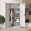Jan Nowak Metallschrank 185 x 90 x 45 cm | Büroschrank Abschließbar mit Kleiderstange, Pulverbeschichtung | Aufbewahrungsschrank Umkleideschrank Spind Kleiderstange | Grau