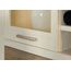 FORTE DURO Highboardvitrine mit 2 Türen, 1 Glastür und 1 Schublade, Holzwerkstoff, Pnie Weiß /Antikeiche, 109,8 x 160,3 x 41,3 cm