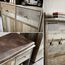Stella Trading Bonanza Vintage Garderoben Set in Driftwood Optik - Retro Flurgarderobe für Ihren Eingangsbereich - 305 x 188 x 40 cm (B/H/T)