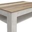 FORTE DURO Couchtisch mit Ablage, Holzwerkstoff, Pinie Weiß/ Antik Eiche, 120 x 75 x 43 cm