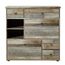 Bonanza Vintage Schuhschrank in Driftwood Optik - Retro Schuhregal mit viel Stauraum für Ihre Schuhe - 99 x 98 x 40 cm (B/H/T)
