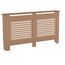 Vida Designs Milton Heizkörperabdeckung Unfinished - Extra Groß - Modernes horizontales Lamellendesign für Wärmeverteilung - H82xW172xD19cm - Unlackiertes MDF-Möbel Ideal für Wohnzimmer und Flur