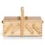 Prym 612545 Nähkasten/Nähkästchen aus hellem Holz, S, Beige, Braun