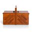 Prym 612551 Nähkasten aus dunklem Holz, L – Hochwertige Holzbox mit Ziehharmonika-System, ideal zur Aufbewahrung von Nähzubehör, Garnrollen, Nadeln & Zubehör
