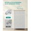 SONGMICS Kommode, Aufbewahrungsschrank, 5 Stoffschubladen, für Flur, Wohnzimmer, weiß-eichenfarben LTS514W57