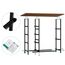 YITAHOME kommode mit Schubladen, Schrank mit 7 Schubladen aus Stoff, Aufbewahrungskommode Industrial Stil für Schlafzimmer, Wohnzimmer,Flur, Dunkelgrau Aufbewahrungsschrank