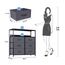 LYNCOHOME Kommode mit Schubladen aus Stoff, Sideboard Flur Schrank mit 6 Stoffschubladen und Fächern, Schubladenschrank Ordnungsmöbel für Küche Büro Bedroom