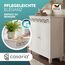 Casaria® Kommode Weiß Wohnzimmer Flur Holz Sideboard 2 Türen Landhaus Stil Schlafzimmer Kommodenschrank herausnehmbarer Boden Schmal 76x65x35cm Klein