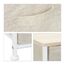 Relaxdays Regalsystem, 4 Stoff-Schubladen, universale Schubladenbox, Metall und Holz, HxBxT: 95 x 45 x 30 cm, beige, Design B