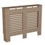 Vida Designs Milton Heizkörperabdeckung Unfinished - Mittel - Modernes horizontales Lamellendesign für optimale Wärmeverteilung - H82xW111xD19cm - Unlackiertes MDF-Möbel Ideal für Wohnzimmer und Flur