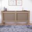 Vida Designs Milton Heizkörperabdeckung Unfinished - Extra Groß - Modernes horizontales Lamellendesign für Wärmeverteilung - H82xW172xD19cm - Unlackiertes MDF-Möbel Ideal für Wohnzimmer und Flur