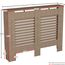 Vida Designs Milton Heizkörperabdeckung Unfinished - Mittel - Modernes horizontales Lamellendesign für optimale Wärmeverteilung - H82xW111xD19cm - Unlackiertes MDF-Möbel Ideal für Wohnzimmer und Flur