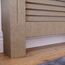 Vida Designs Milton Heizkörperabdeckung Unfinished - Extra Groß - Modernes horizontales Lamellendesign für Wärmeverteilung - H82xW172xD19cm - Unlackiertes MDF-Möbel Ideal für Wohnzimmer und Flur